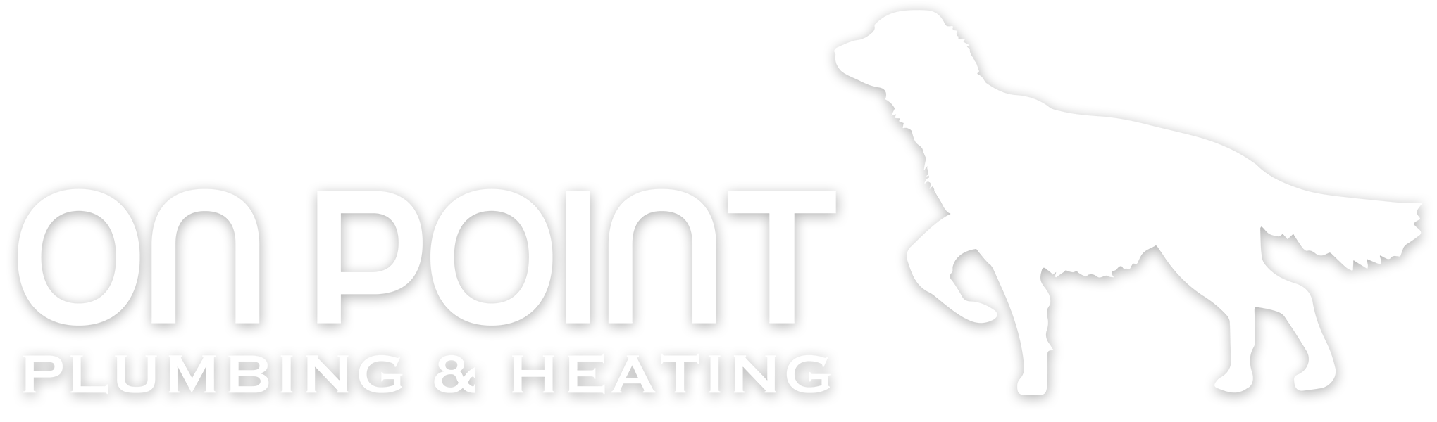 On Point Plumbing and Heating with Lincoln the Dog logo